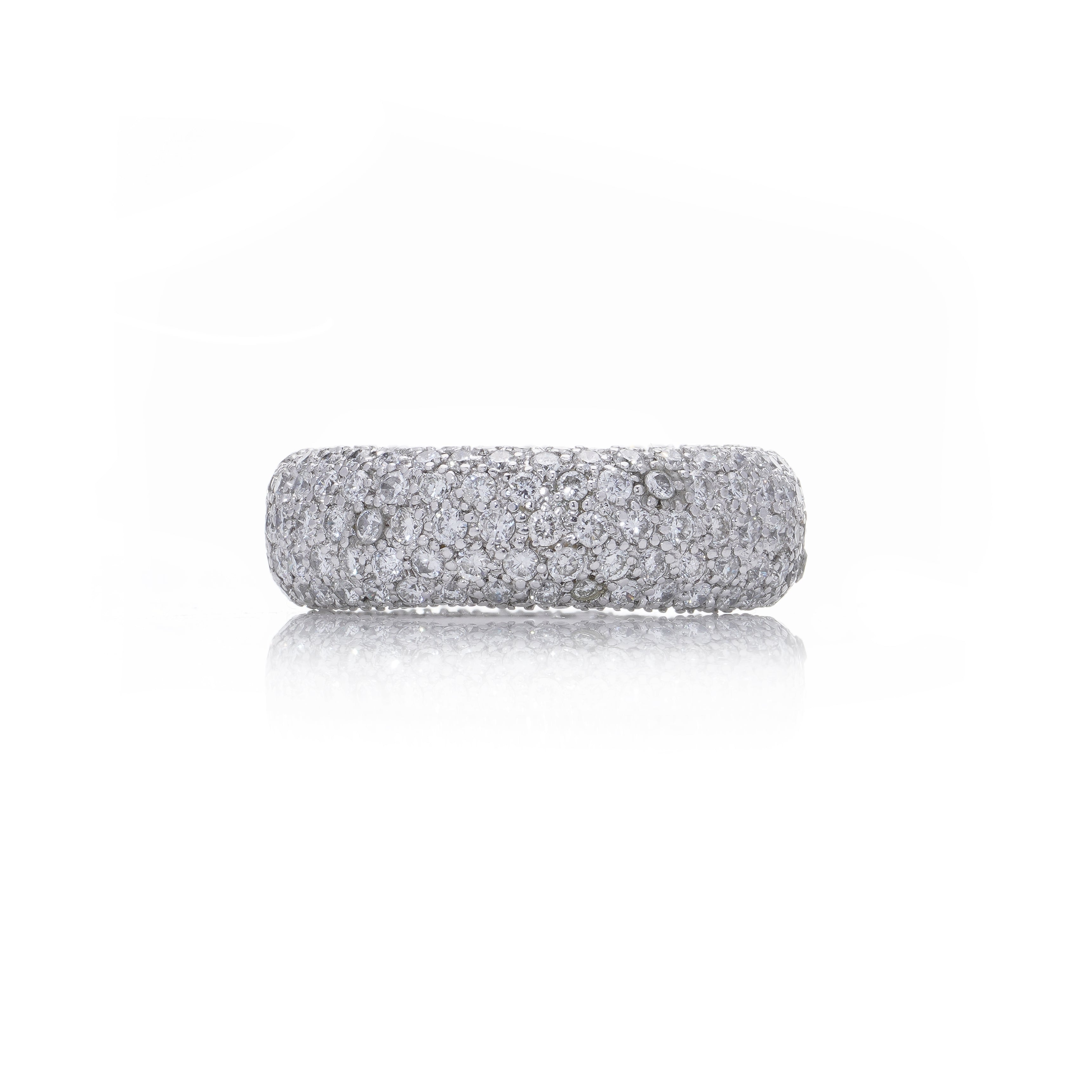 Pavé Diamond Ring, 4.5 Carats - Wildsmith Jewellery