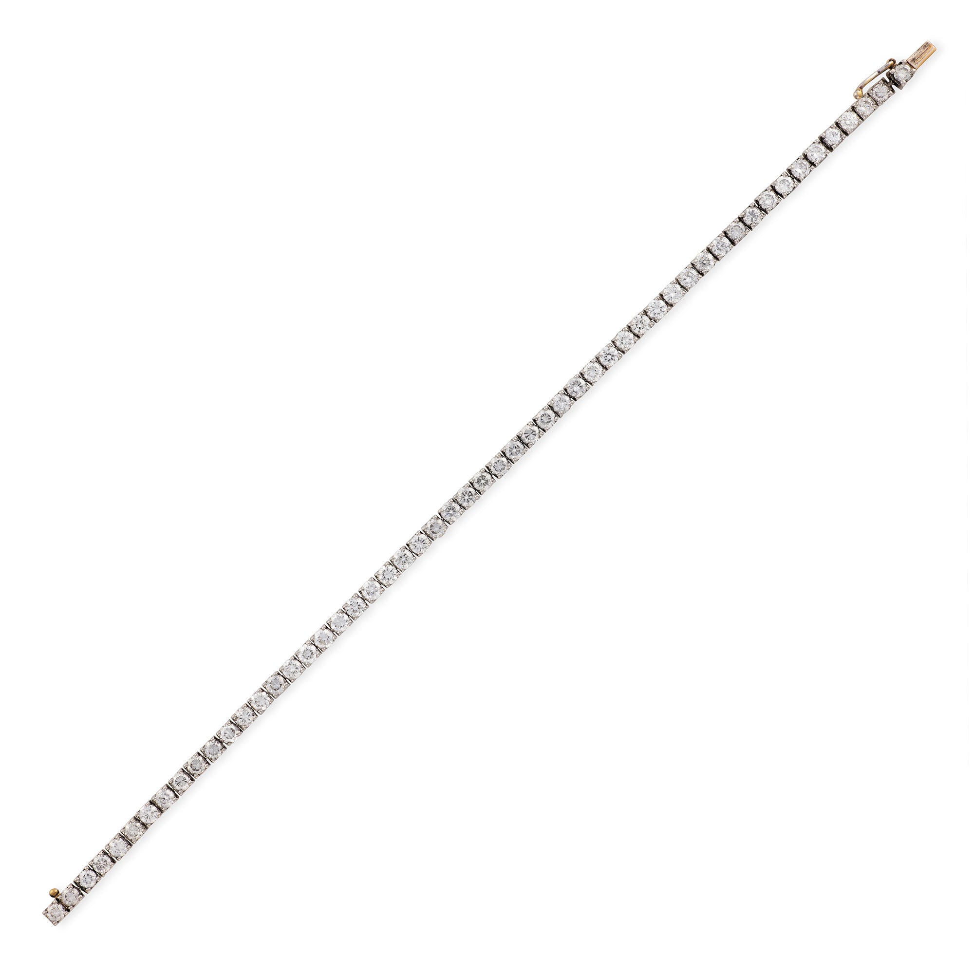 6.9ct Diamond Tennis Bracelet, Platinum - Wildsmith Jewellery