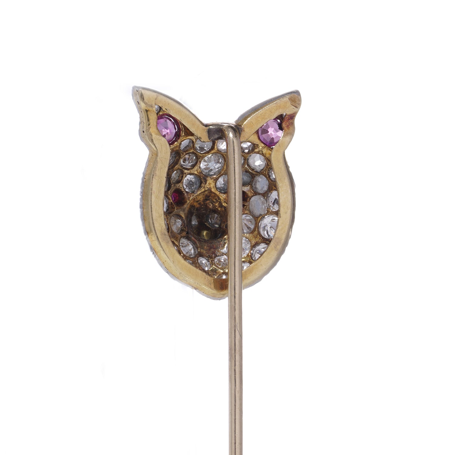 Sapphire & Diamond Fox Stickpin - Wildsmith Jewellery