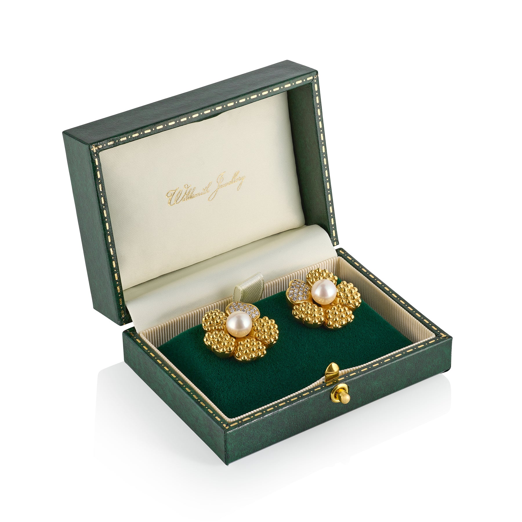 Akoya Pearl & Diamond Earrings by Fred, Paris - Wildsmith Jewellery