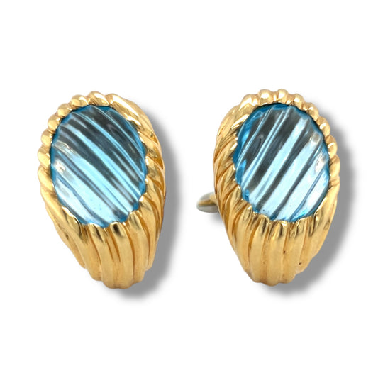 Gold & Topaz Earrings by Boucheron