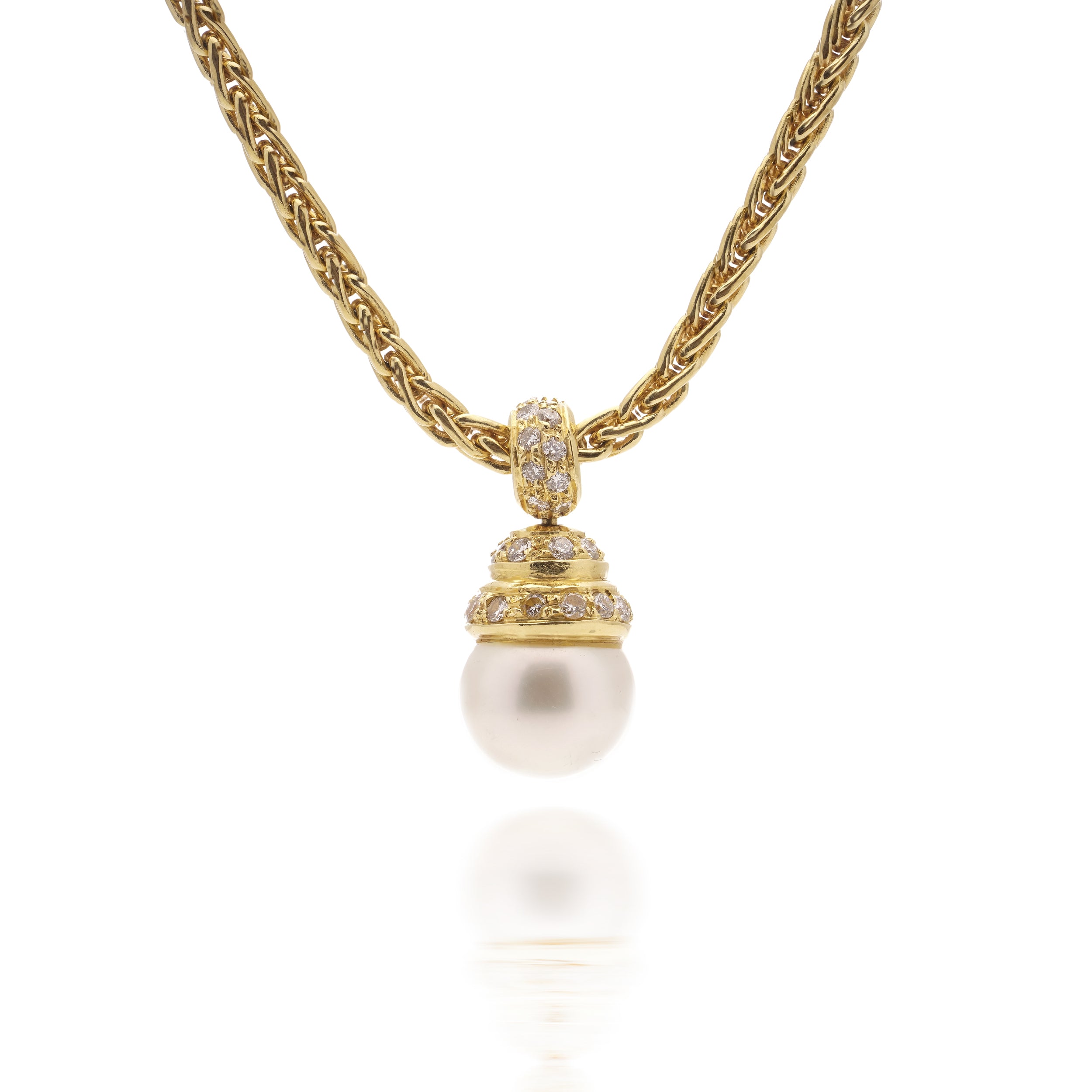 Diamond & Pearl Necklace by Asprey & Company - Wildsmith Jewellery