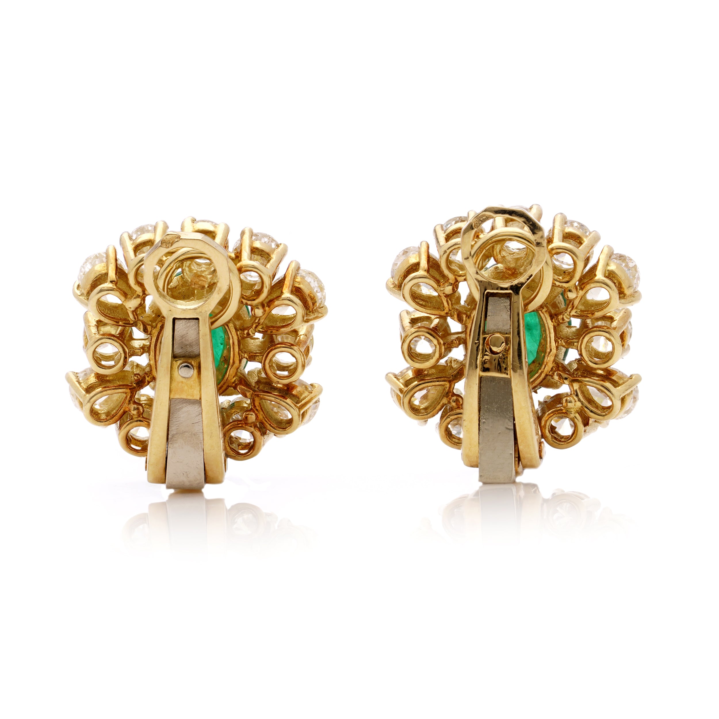Emerald and Diamond Earrings by FRED - Wildsmith Jewellery