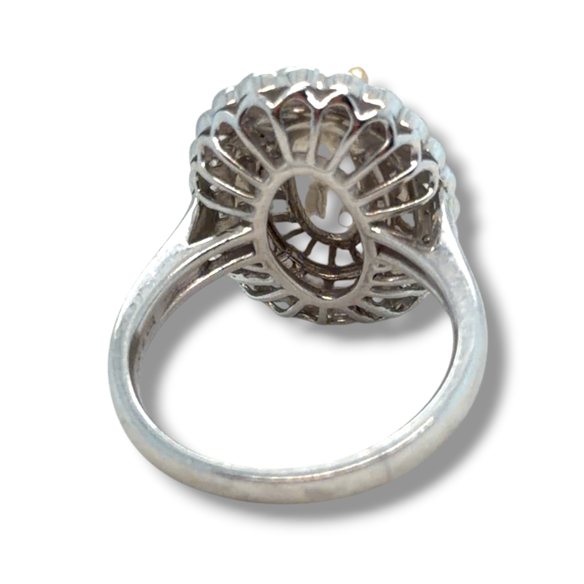 Opal & Diamond Cluster Ring
