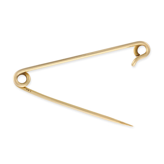 14ct Gold Safety Pin - Wildsmith Jewellery