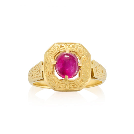 Antique Ruby & Gold Ring - Wildsmith Jewellery