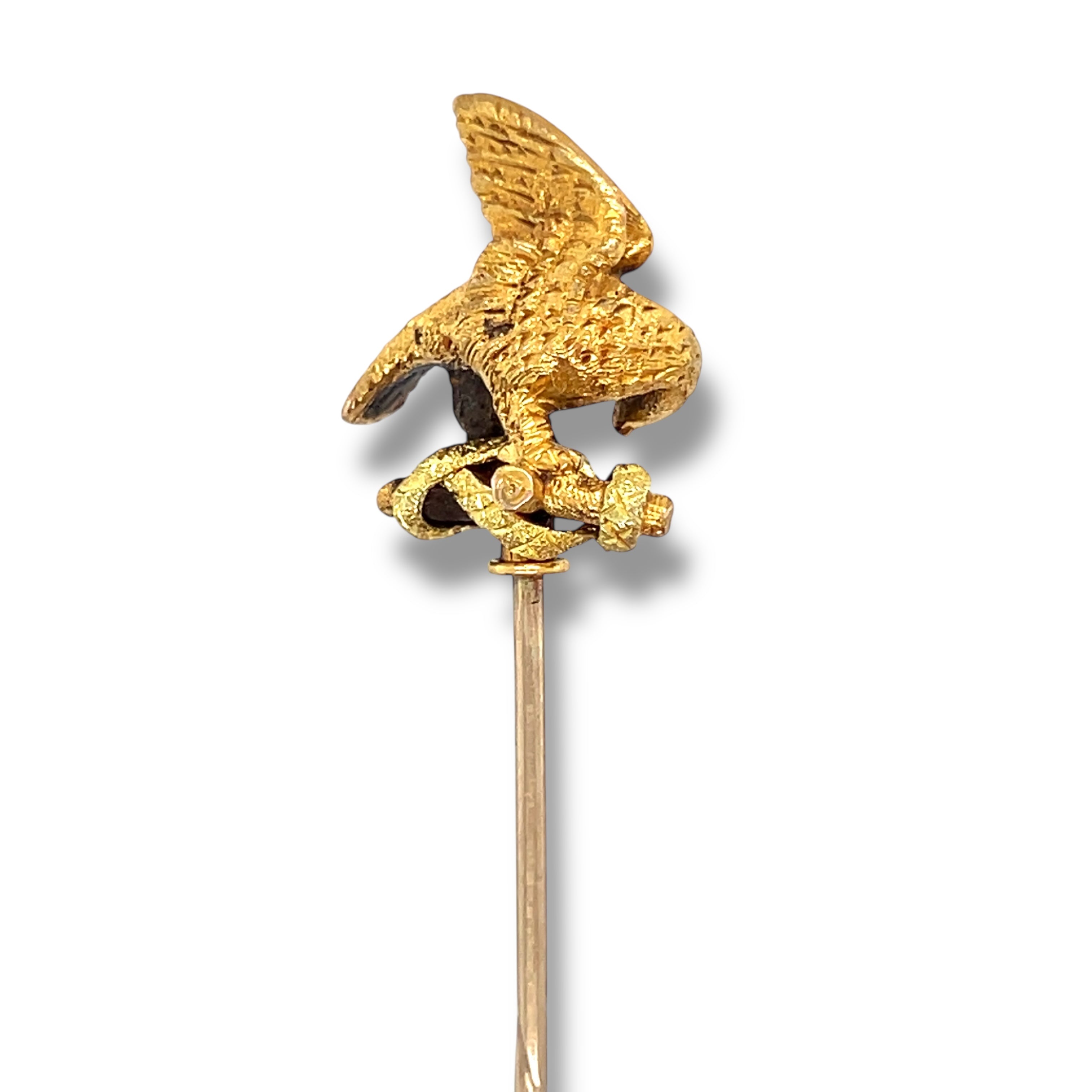 Antique Eagle & Serpent Stickpin