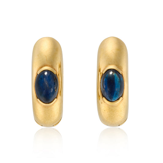 18ct Gold & Sapphire Cufflinks by Boucheron
