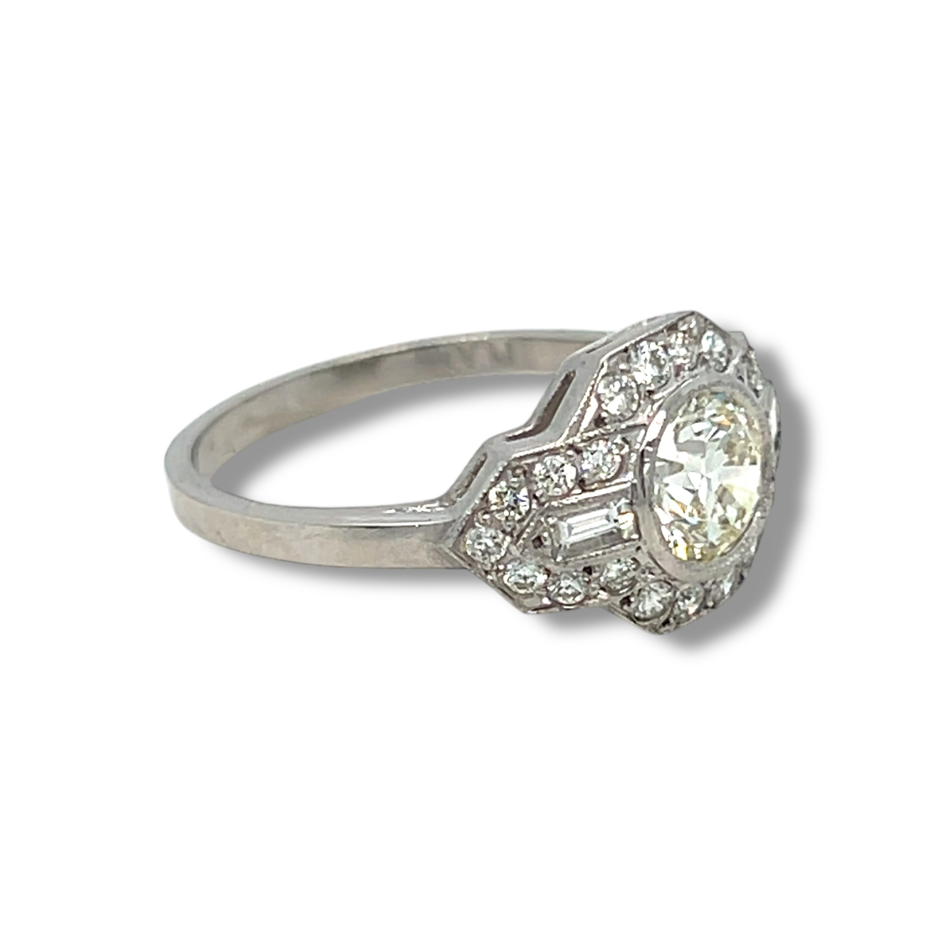 Art Deco Diamond Ring 1.4cts