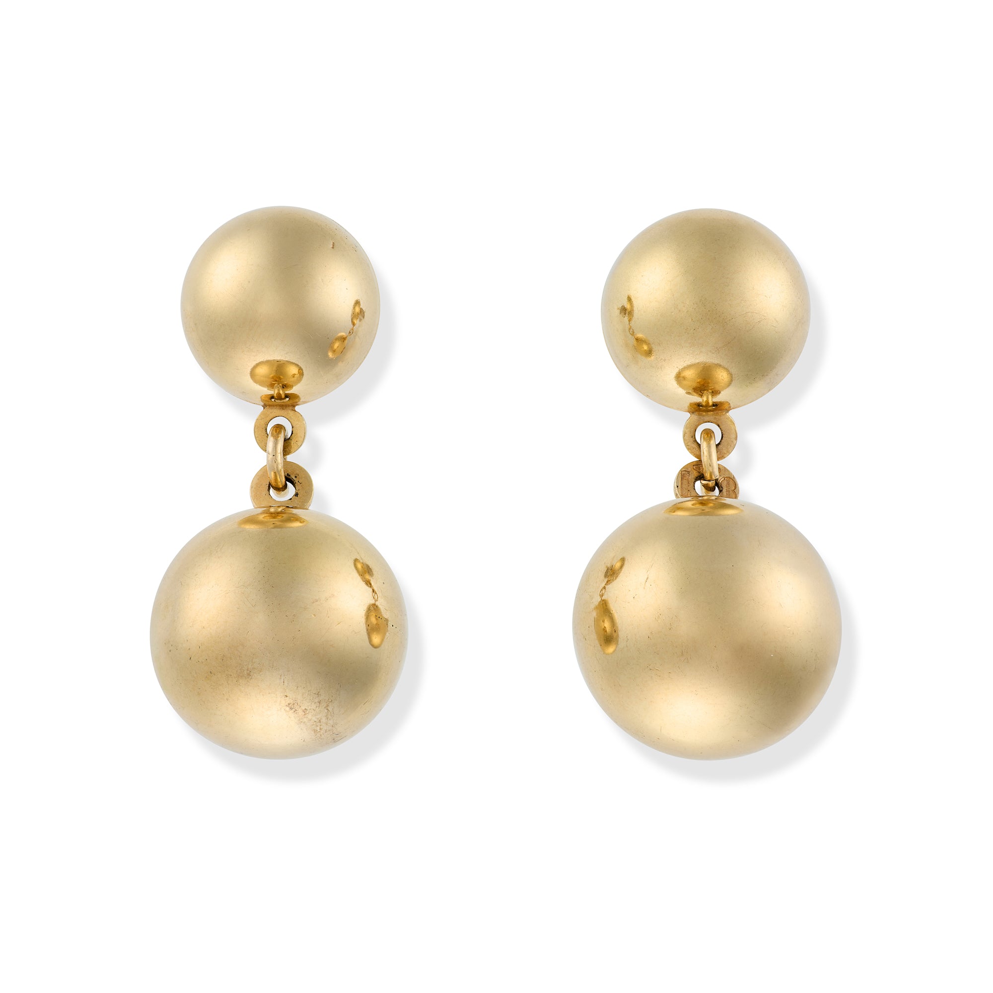 Vintage Gold Ball Drop Earrings - Wildsmith Jewellery