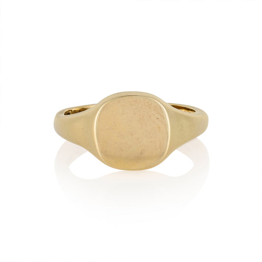 9 x 8mm Cushion Shaped Signet Ring - Wildsmith Jewellery