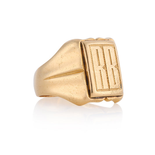 French 18ct Gold Signet Ring, 24g - Wildsmith Jewellery