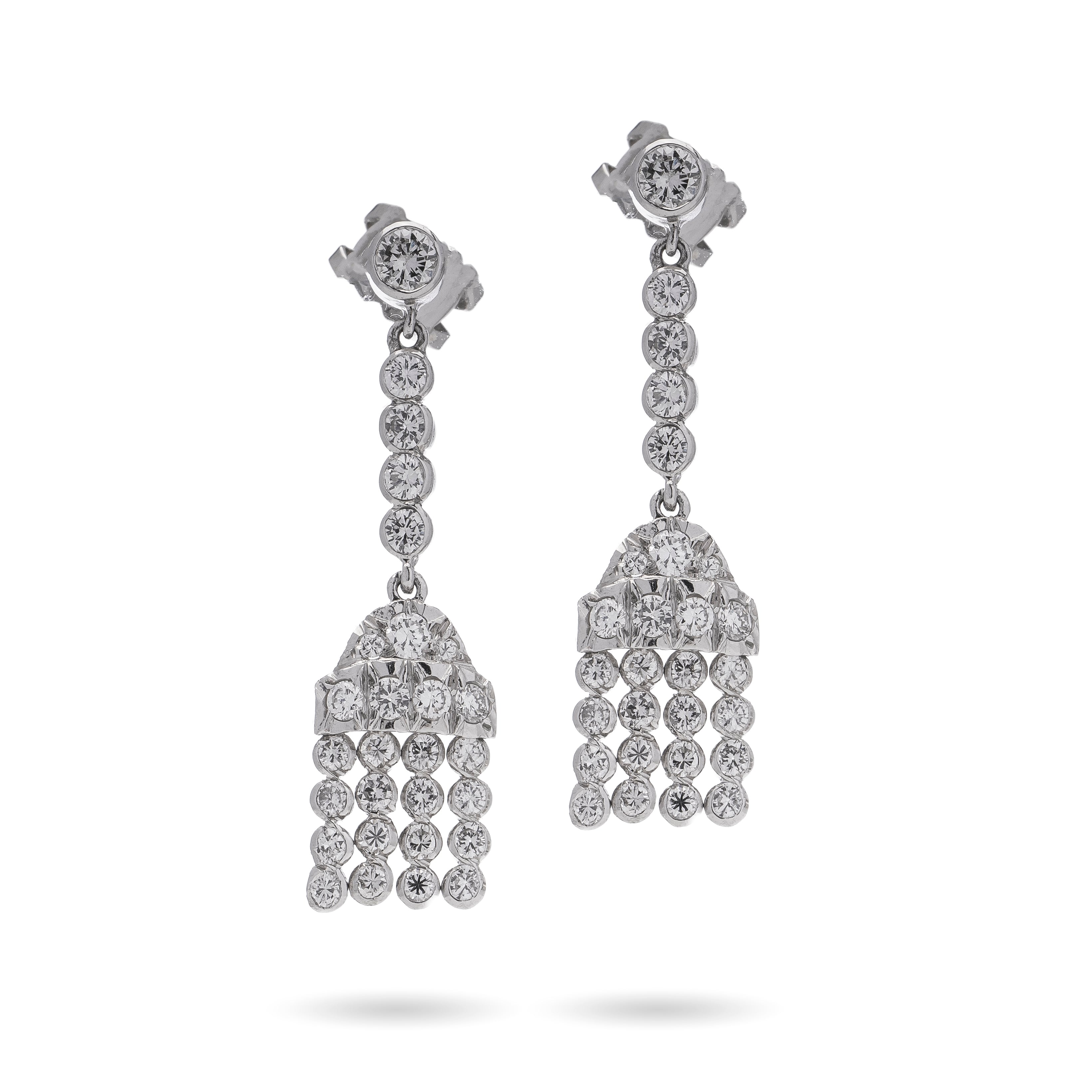 Diamond Drop Earrings - Wildsmith Jewellery