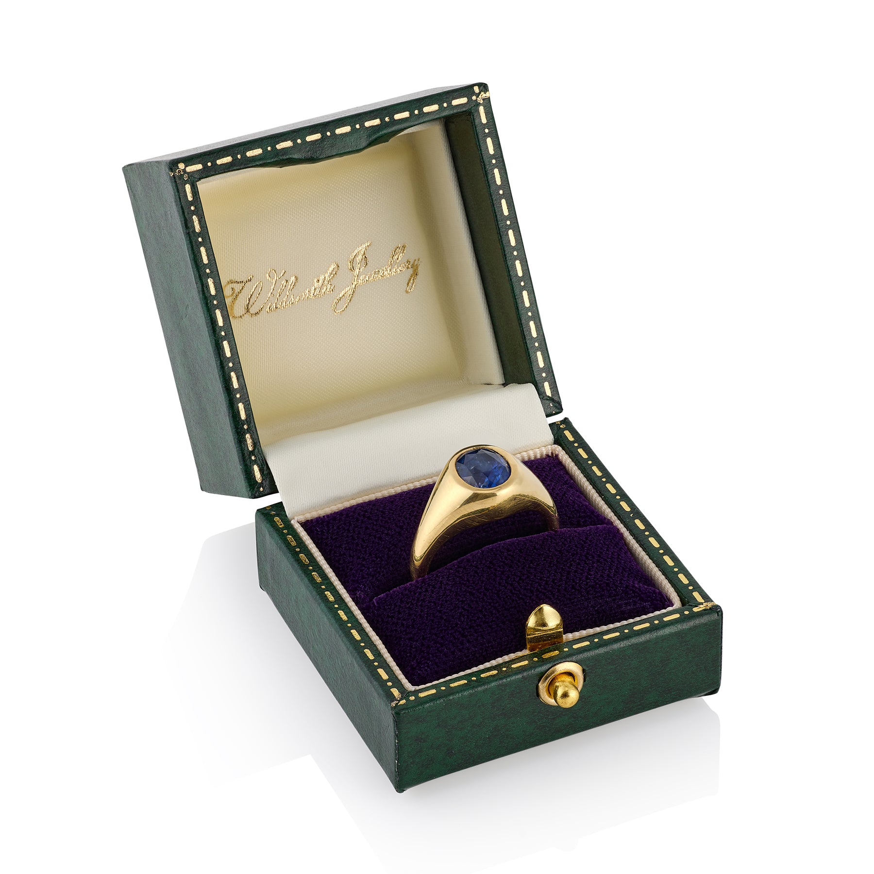 Royal Blue Ceylon Sapphire and 18ct Gold Ring