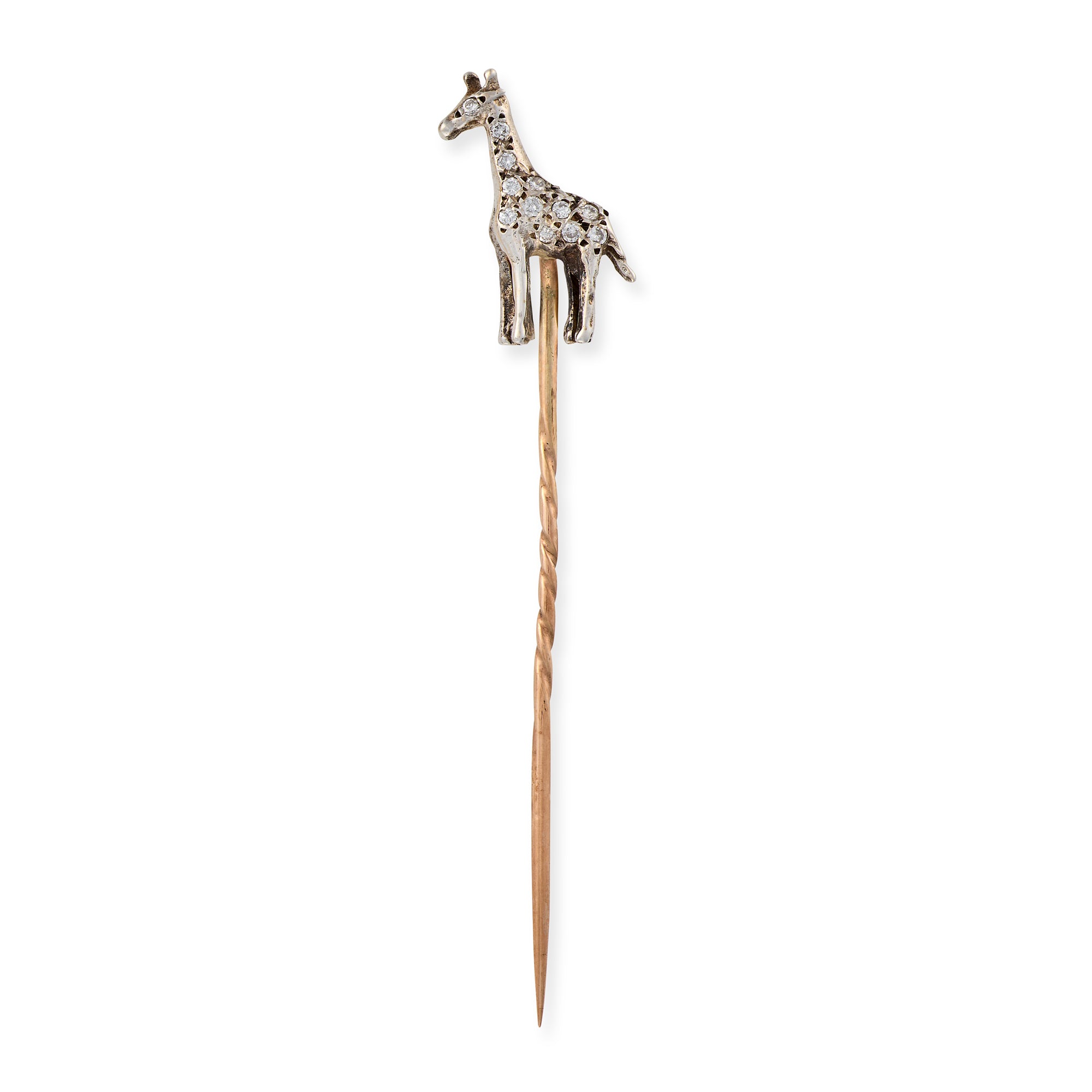 Diamond Giraffe Stickpin - Wildsmith Jewellery