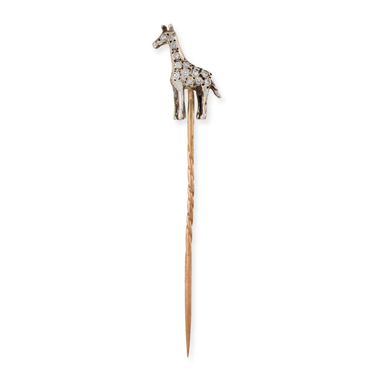 Diamond Giraffe Stickpin - Wildsmith Jewellery