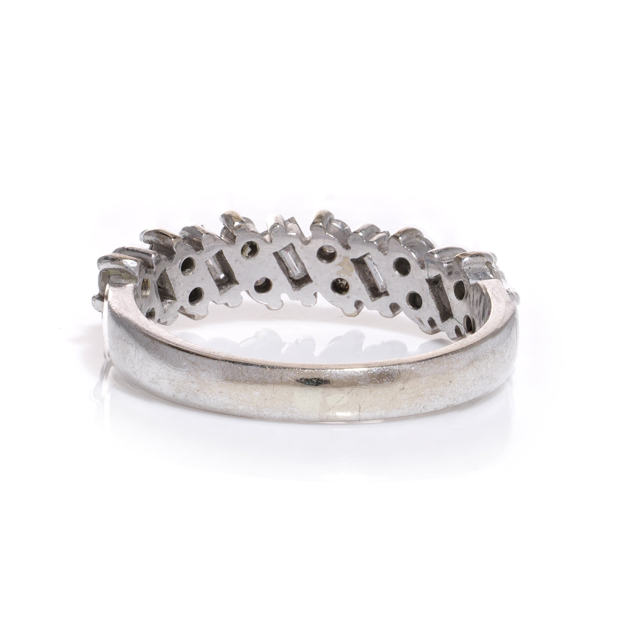Mixed Cut Diamond 1/2 Eternity Ring - Wildsmith Jewellery