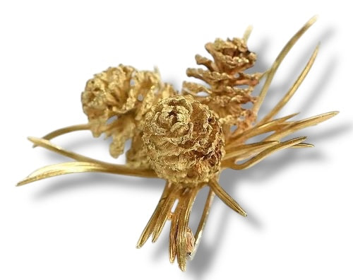 Hermes Paris, Vintage Pine Cone Brooch