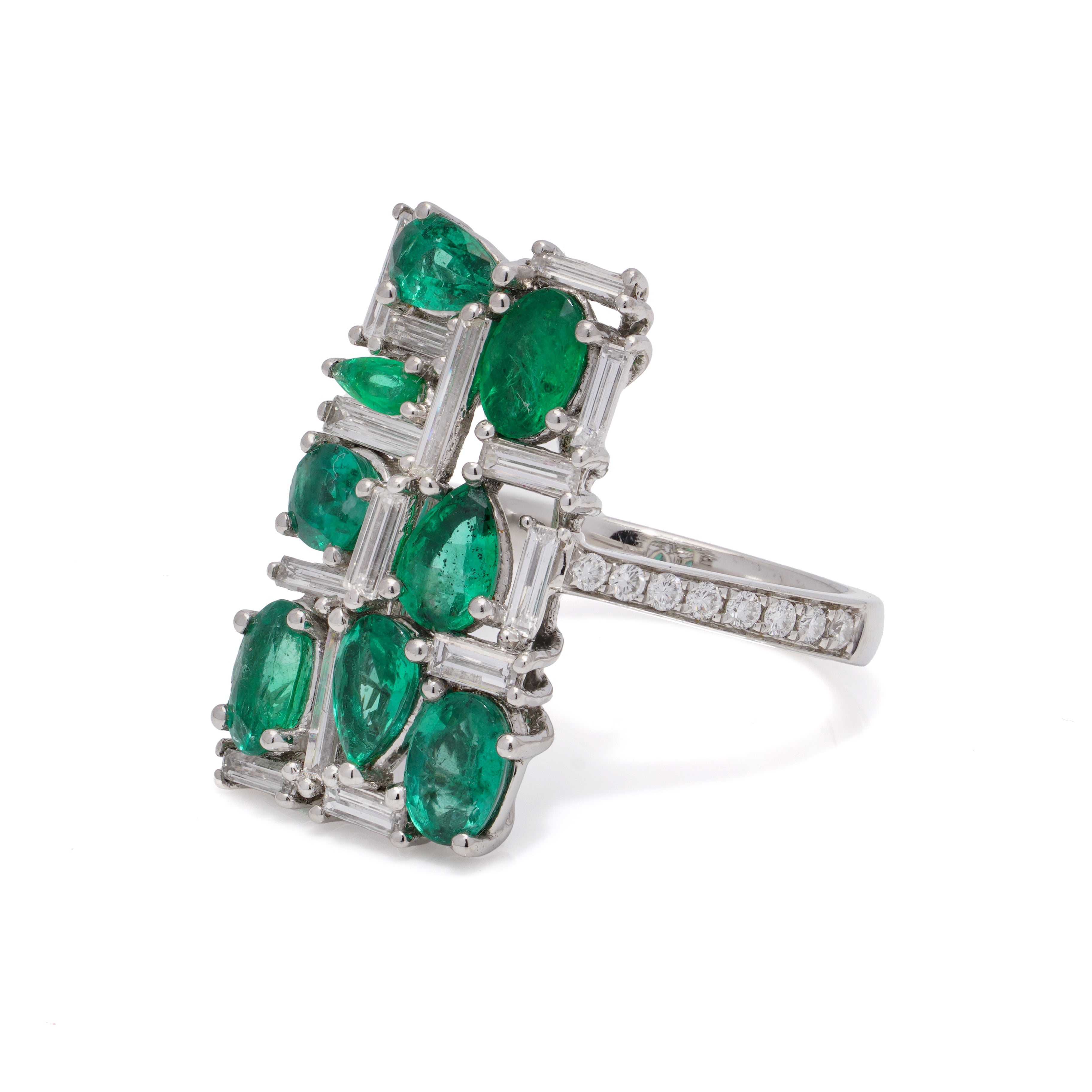 Emerald and Diamond Ring - Wildsmith Jewellery