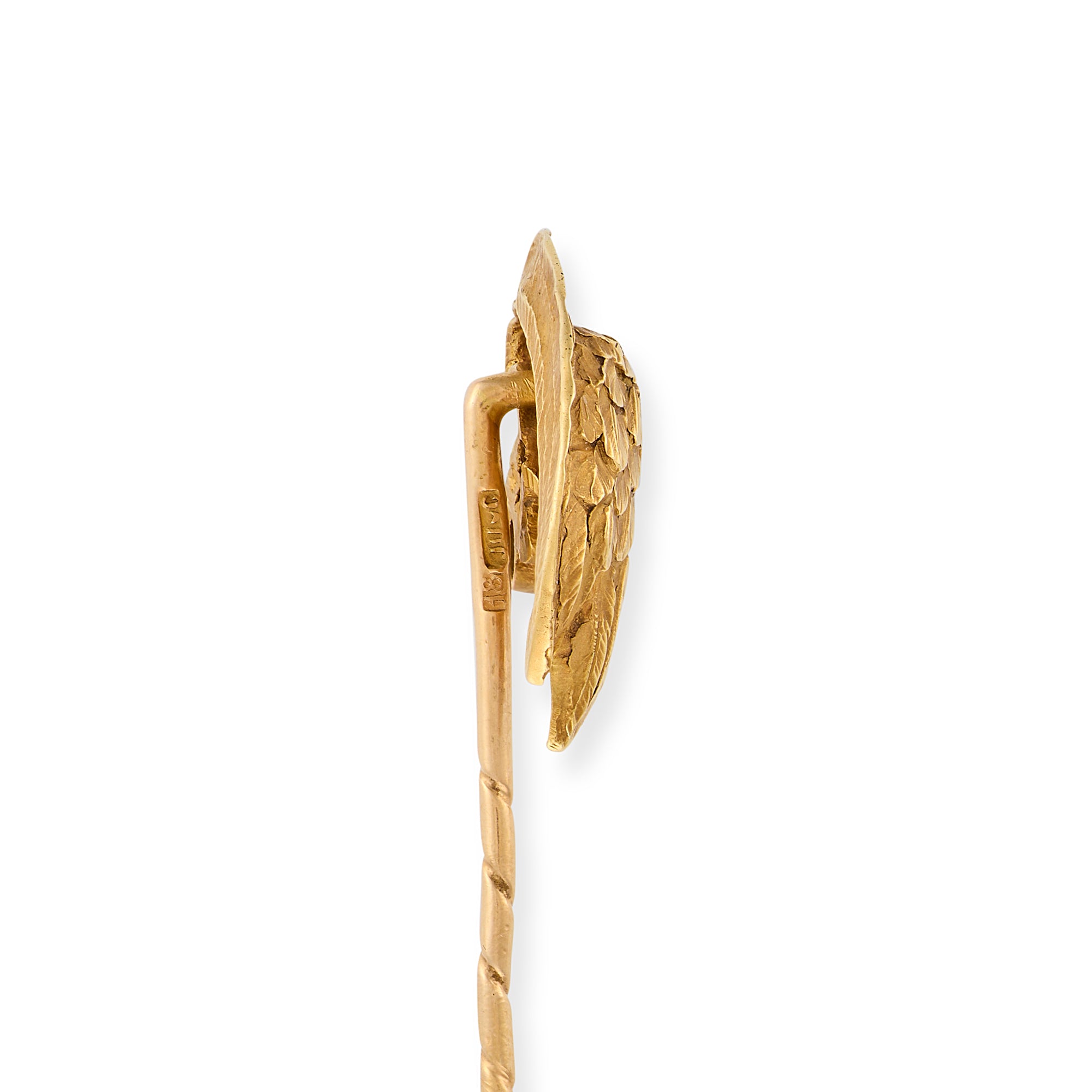 Edwardian 18ct Gold & Diamond Eagle Stickpin - Wildsmith Jewellery