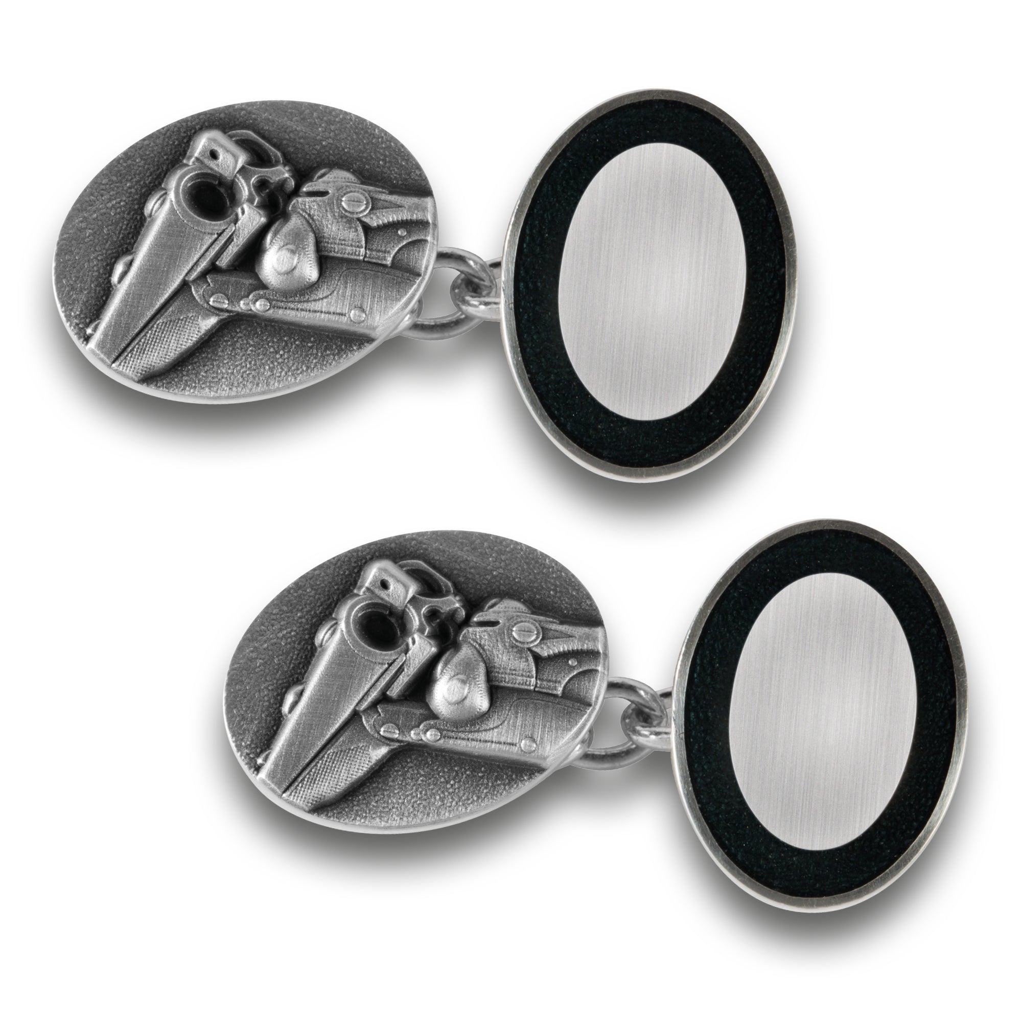 Sterling Silvering Shootng Cufflinks
