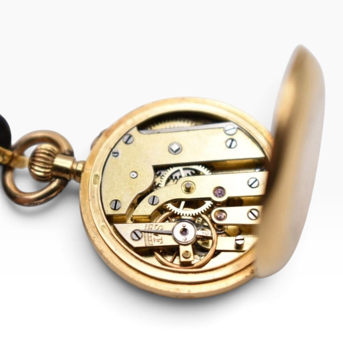Antique Swiss 18ct Gold & Diamond Convertible Fob Watch
