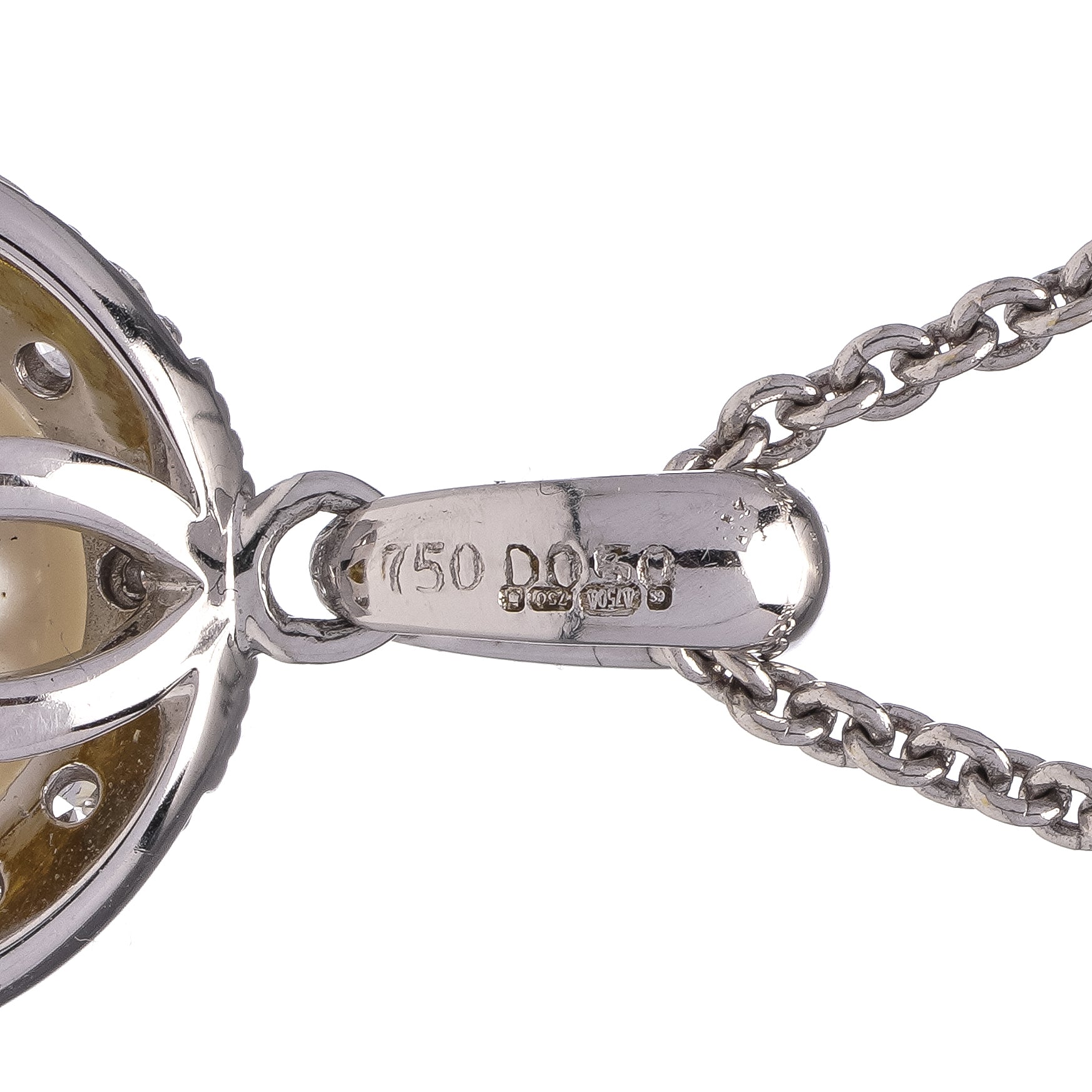 Pearl & Diamond Cluster Pendant - Wildsmith Jewellery