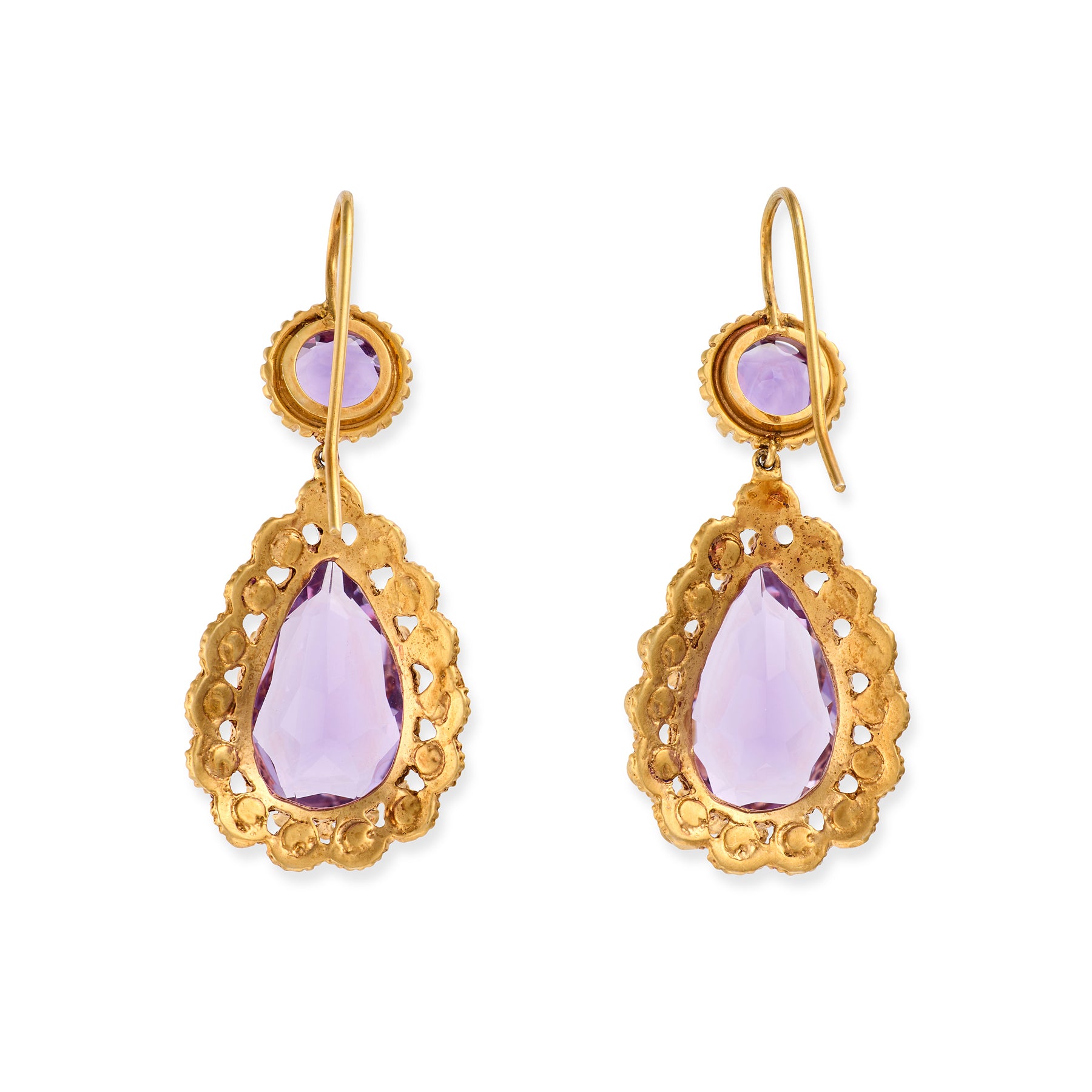Victorian Amethyst Drop Earrings