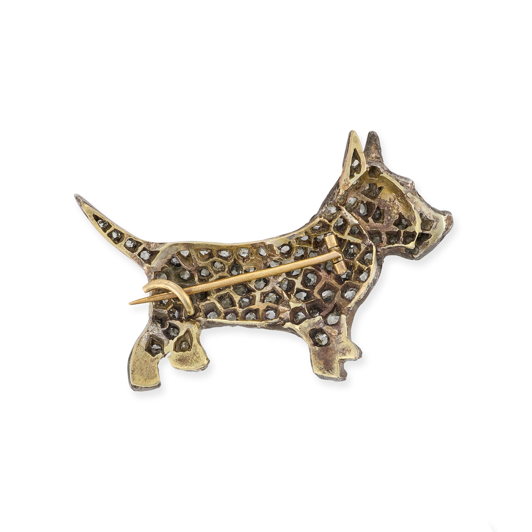 Victorian Diamond Dog Brooch - Wildsmith Jewellery