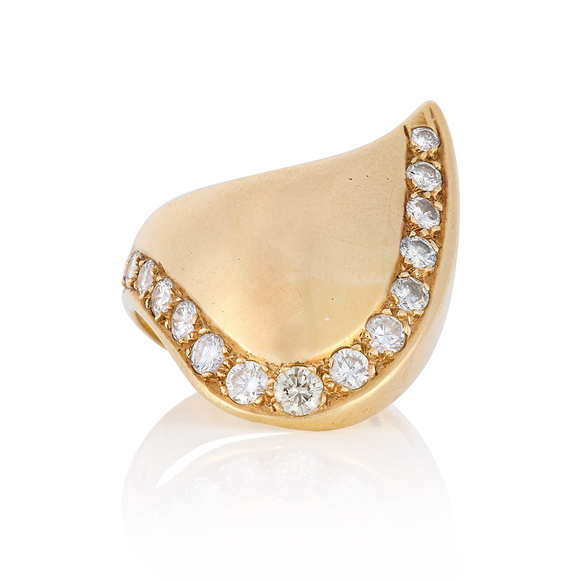 1970s 18ct Gold & Diamond Ring - Wildsmith Jewellery