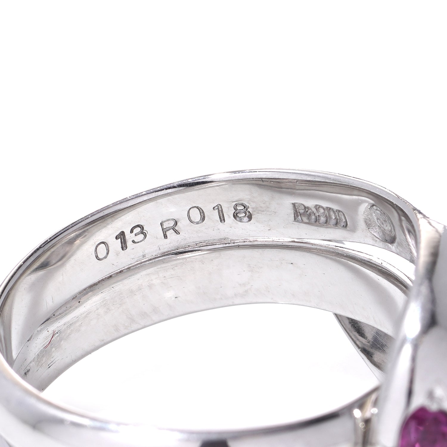 Platinum, Ruby & Diamond Snake Ring - Wildsmith Jewellery