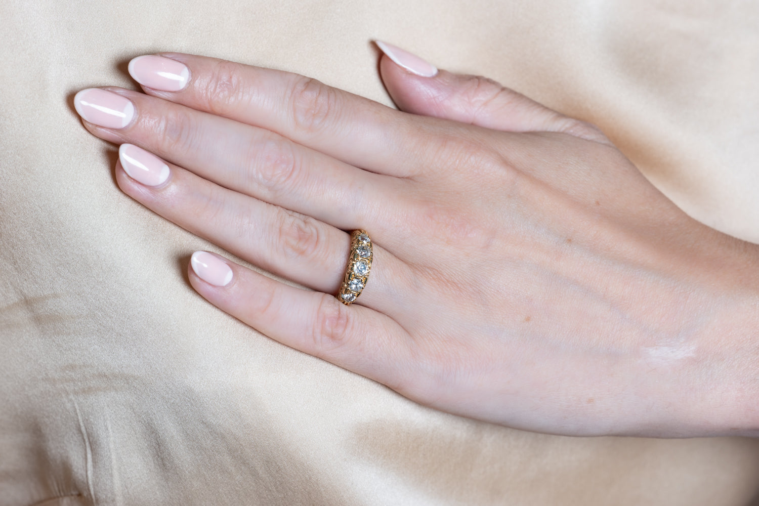 Gold & Diamond Five Stone Ring - Wildsmith Jewellery