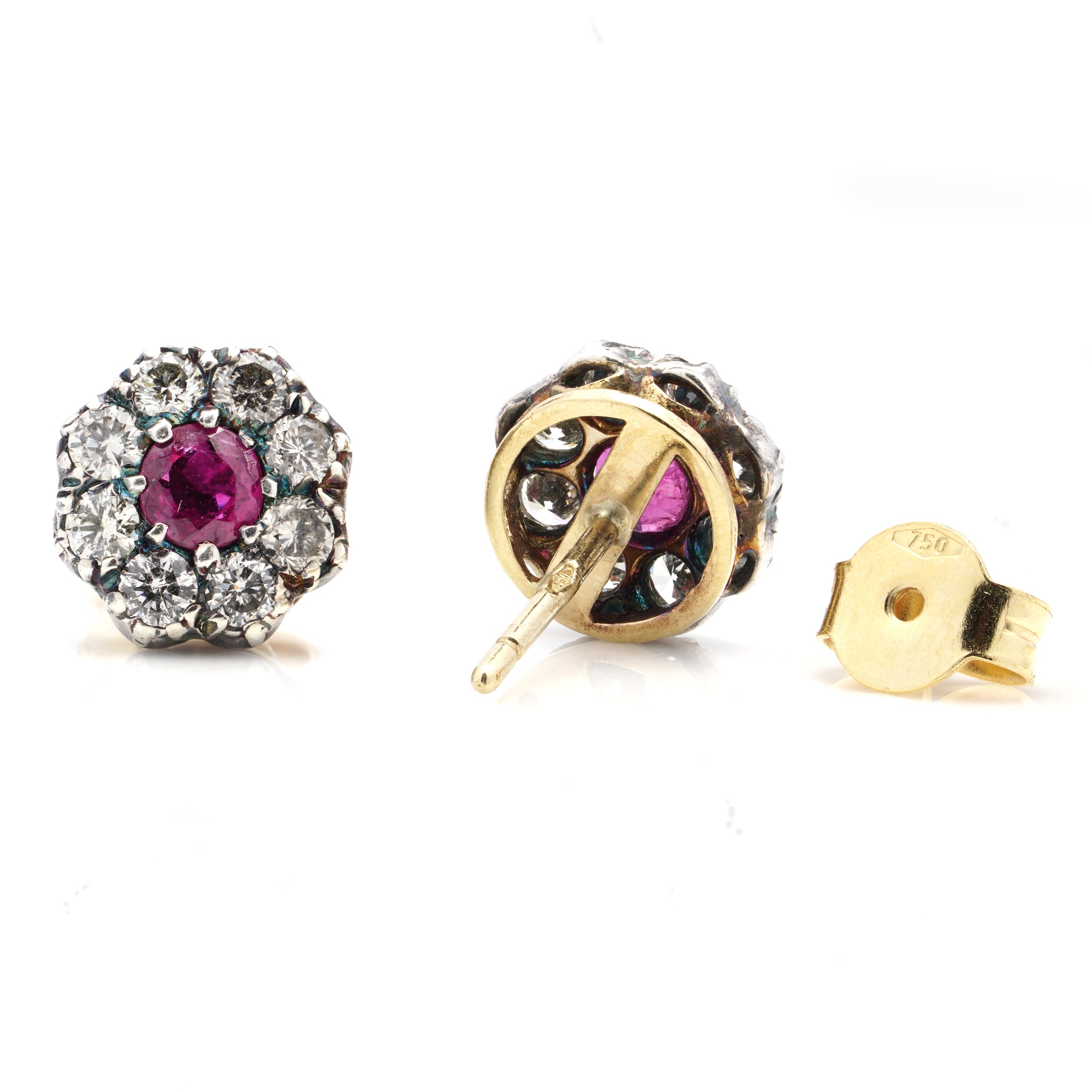 Ruby and Diamond Earrings - Wildsmith Jewellery