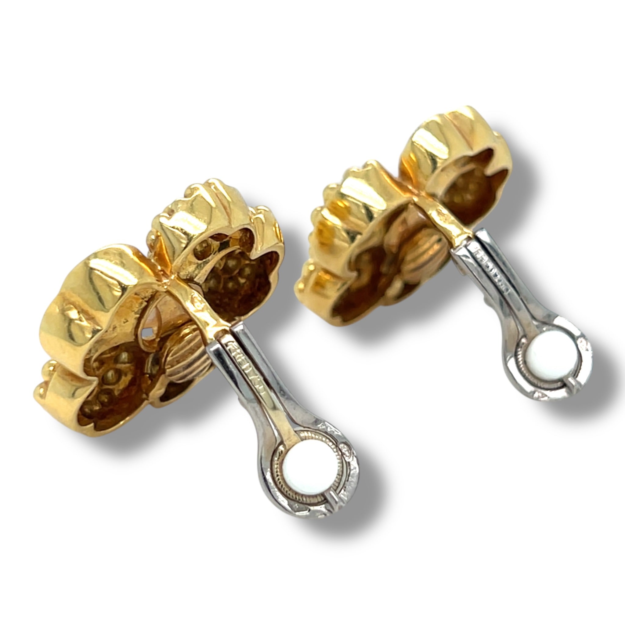 Akoya Pearl & Diamond Earrings by Fred, Paris - Wildsmith Jewellery