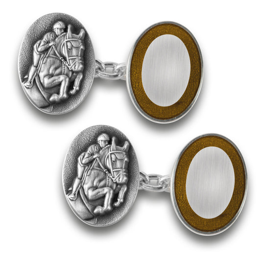 Sterling Silvering Equestrian Cufflinks - Wildsmith Jewellery