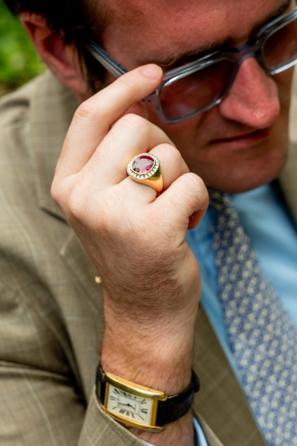 Rubellite & Diamond Ring - Wildsmith Jewellery