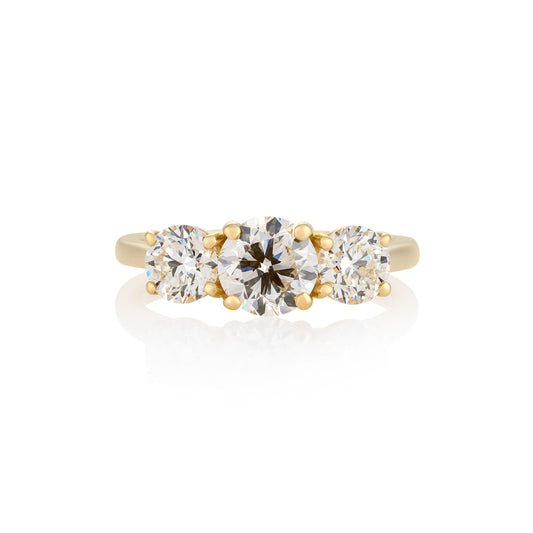 2ct GIA Certified Three Stone Diamond Ring - Wildsmith Jewellery