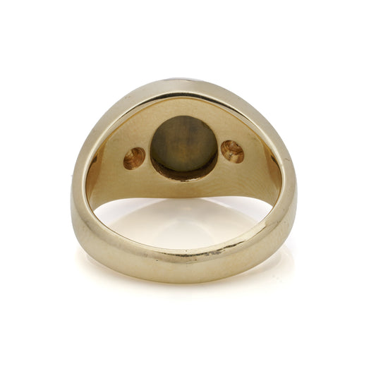 Chrysoberyl & Diamond Ring - Wildsmith Jewellery