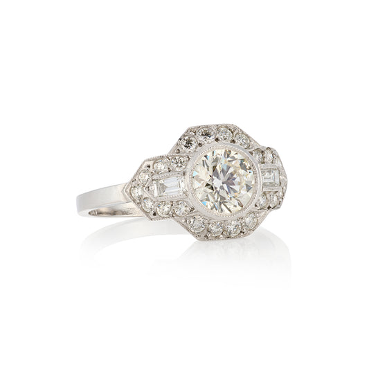 Art Deco Diamond Ring 1.4cts - Wildsmith Jewellery