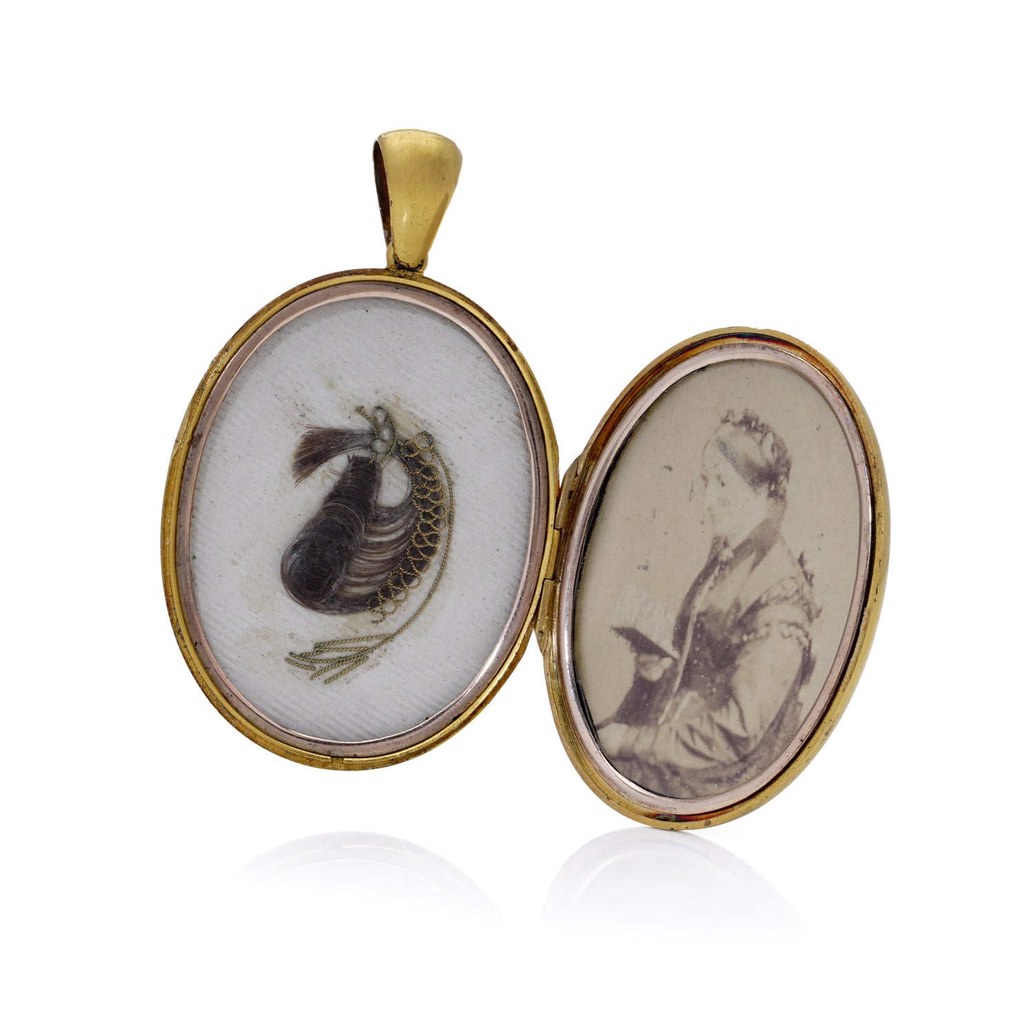 Victorian Enamel Mourning Locket, 18ct - Wildsmith Jewellery