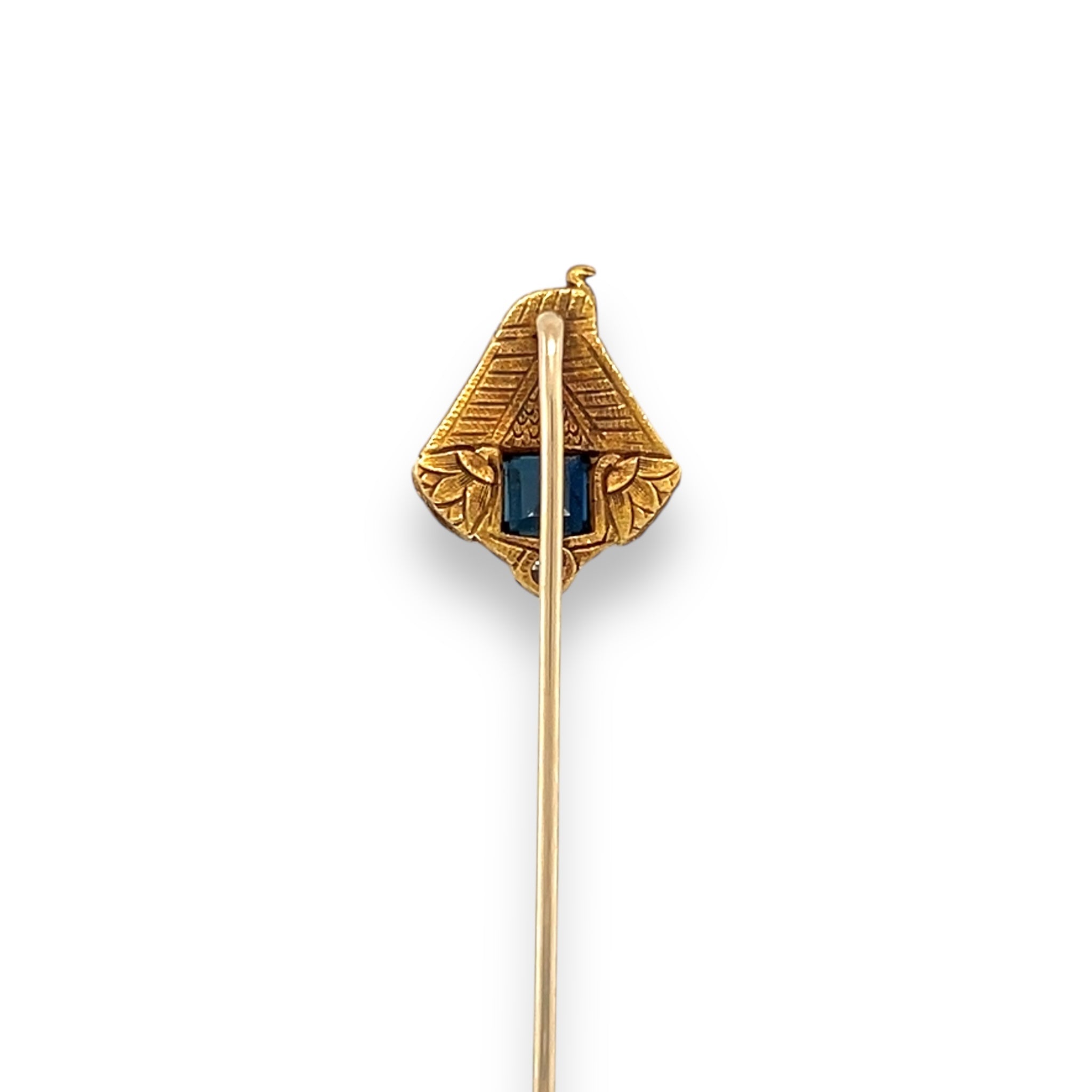 Egyptian Revival Art Nouveau Pharaoh Stickpin - Wildsmith Jewellery