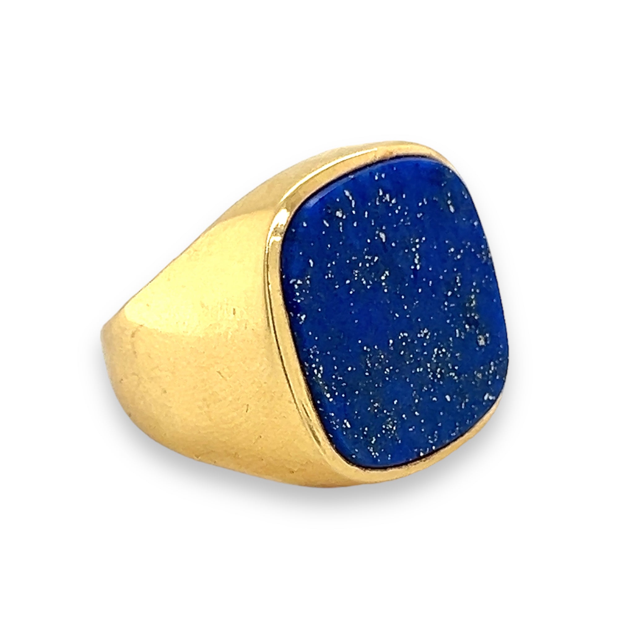 18ct Gold Lapis Lazuli Signet Ring - Wildsmith Jewellery