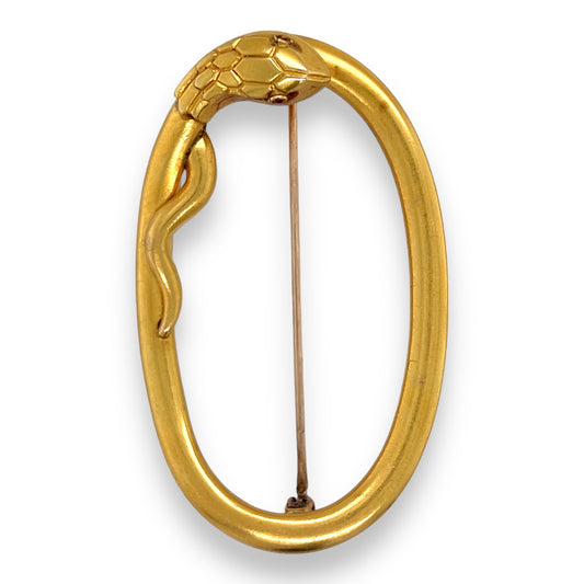 Victorian 18ct Gold Snake Brooch - Wildsmith Jewellery
