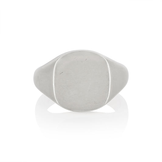 14 x 13mm Cushion Shaped Signet Ring
