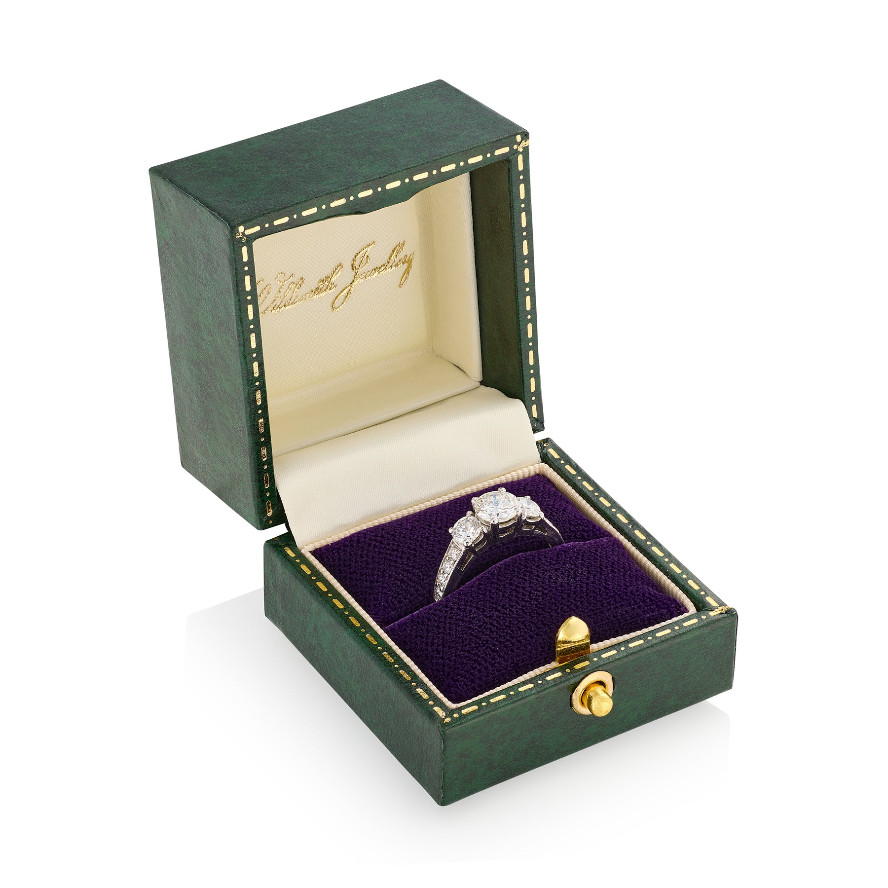 Diamond Three Stone Engagement Ring