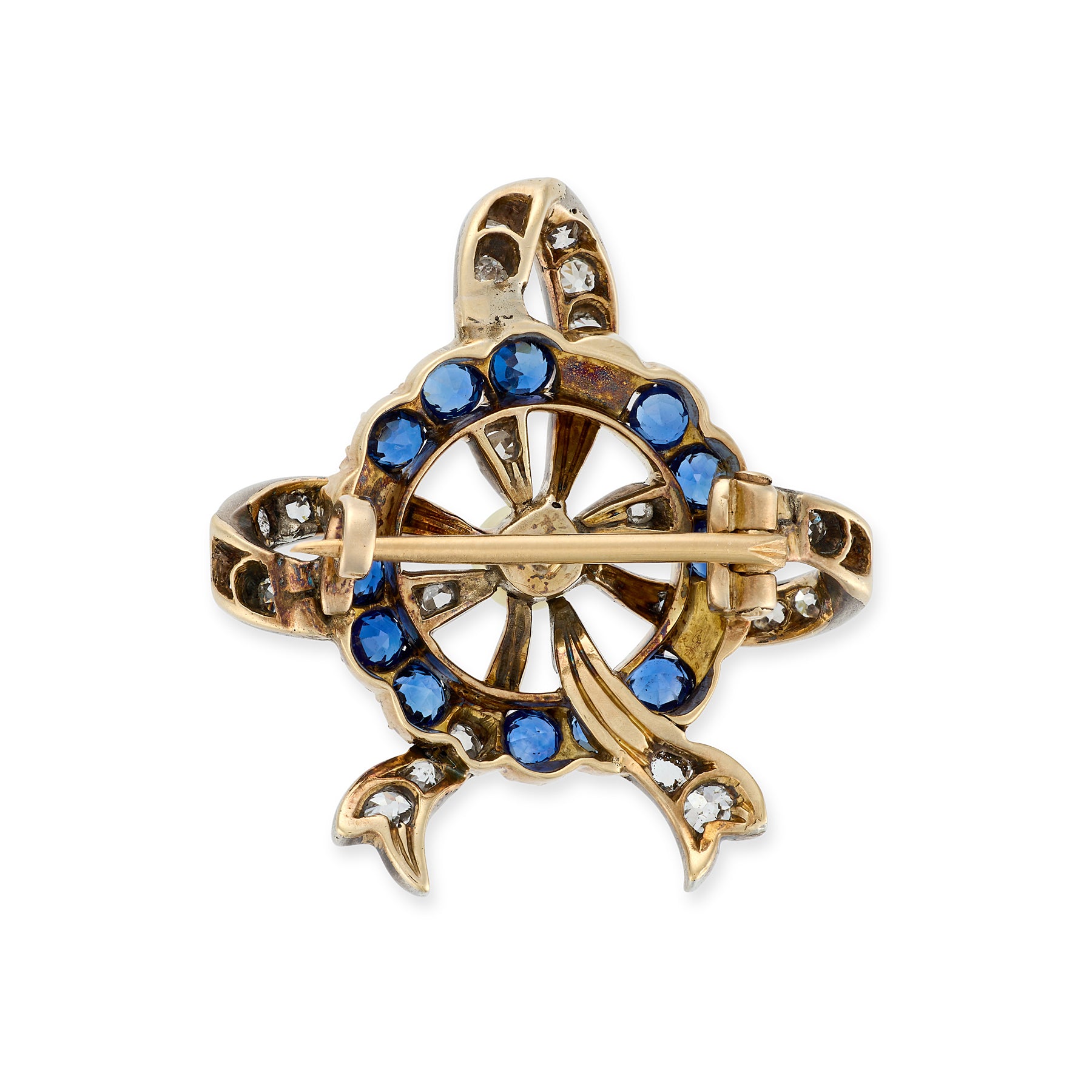 Victorian Sapphire & Diamond Brooch