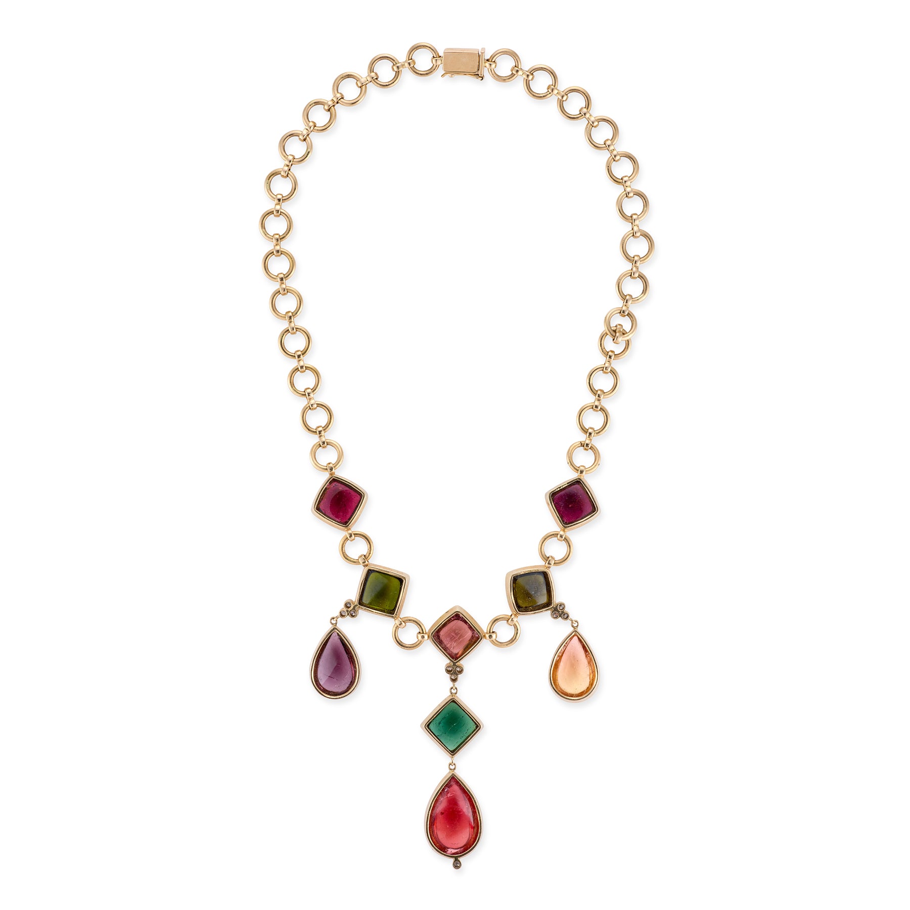 Vintage Tourmaline & Diamond Demi-Parure - Wildsmith Jewellery