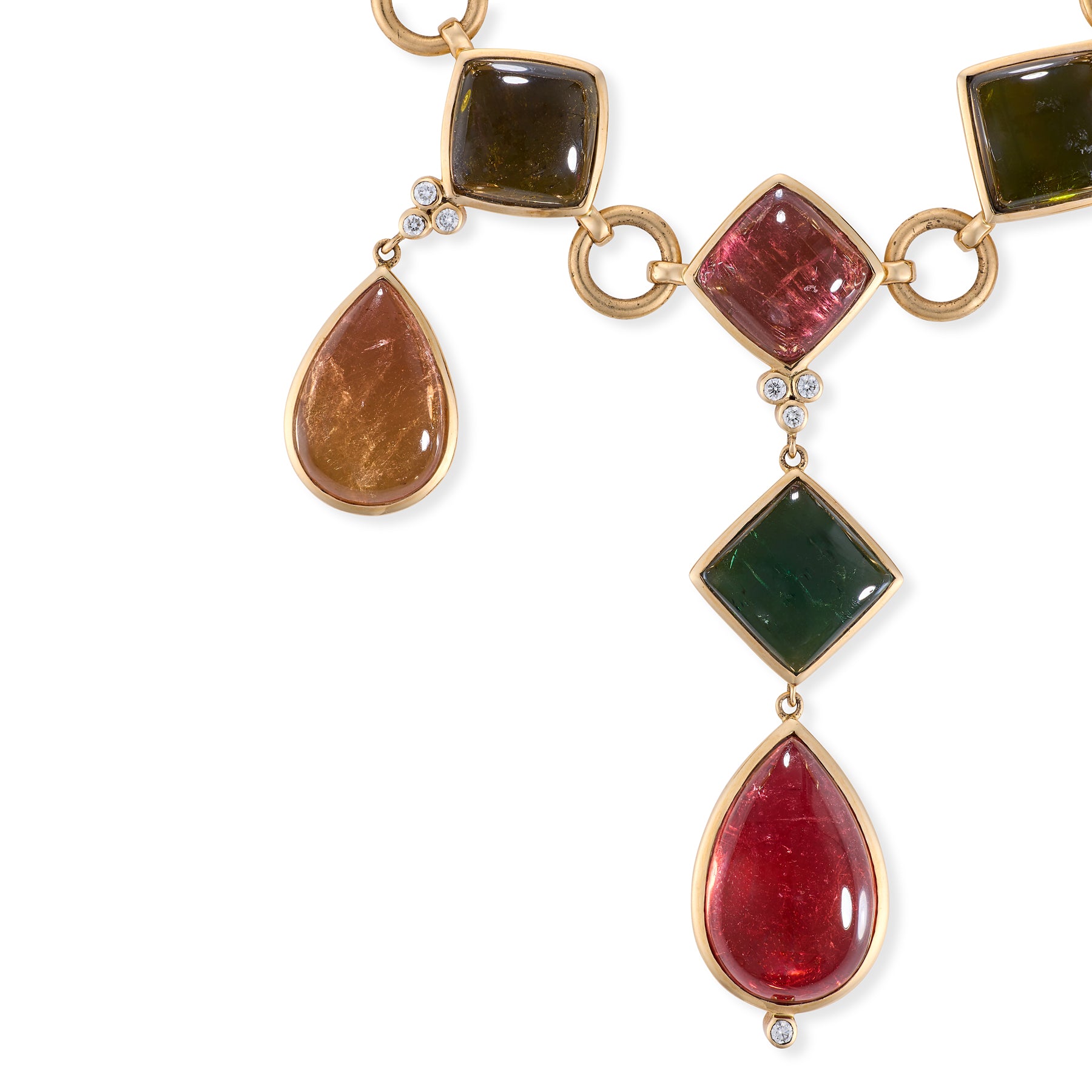 Vintage Tourmaline & Diamond Demi-Parure - Wildsmith Jewellery