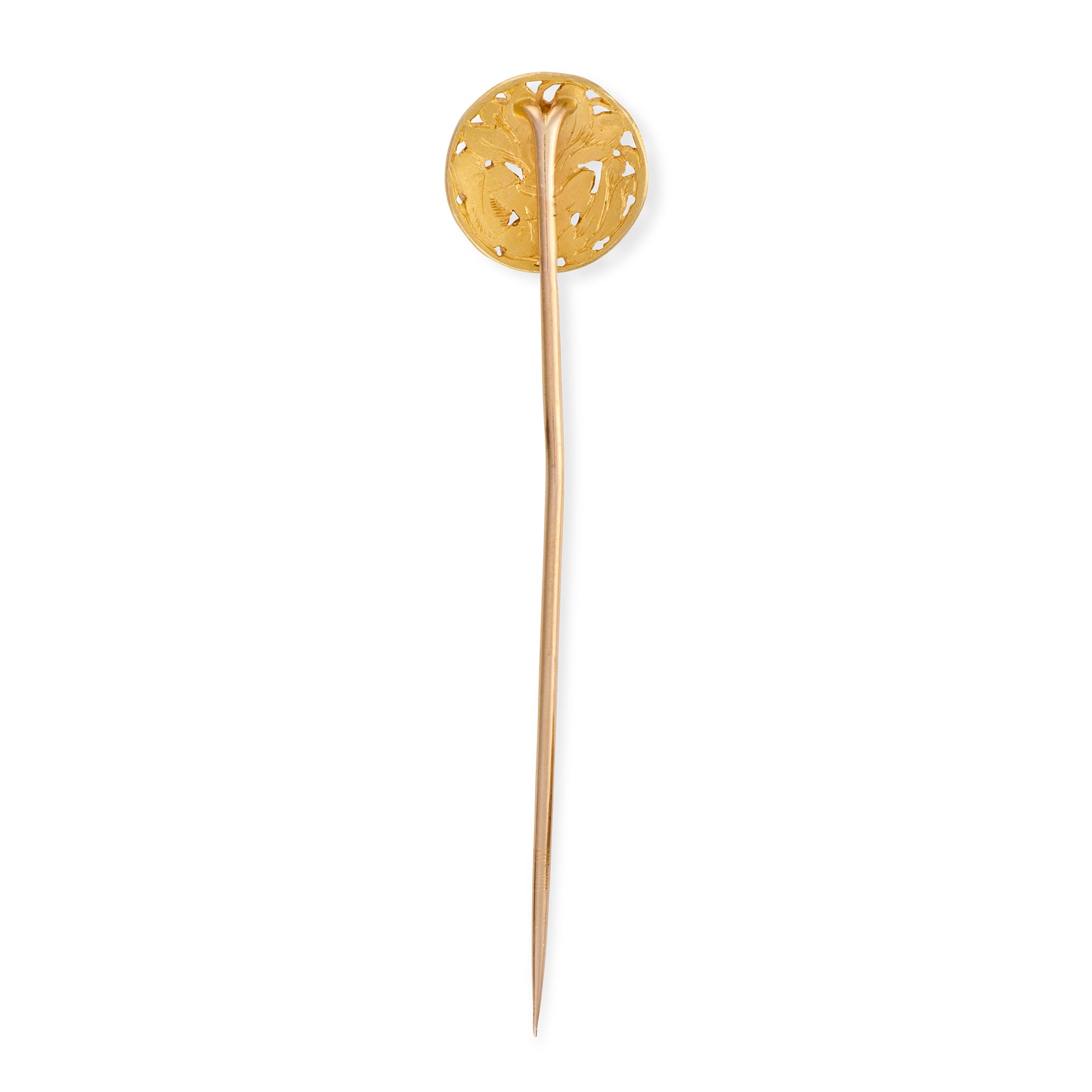 Art Nouveau Floral Stickpin by Albert Clericetti