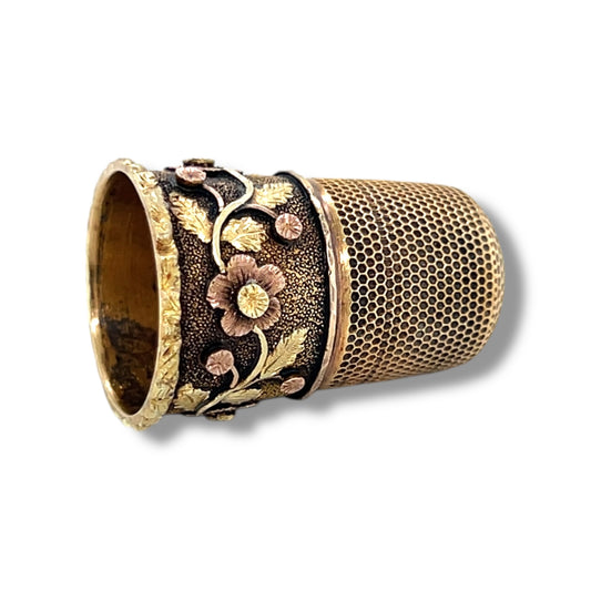 18ct Antique Thimble - Wildsmith Jewellery